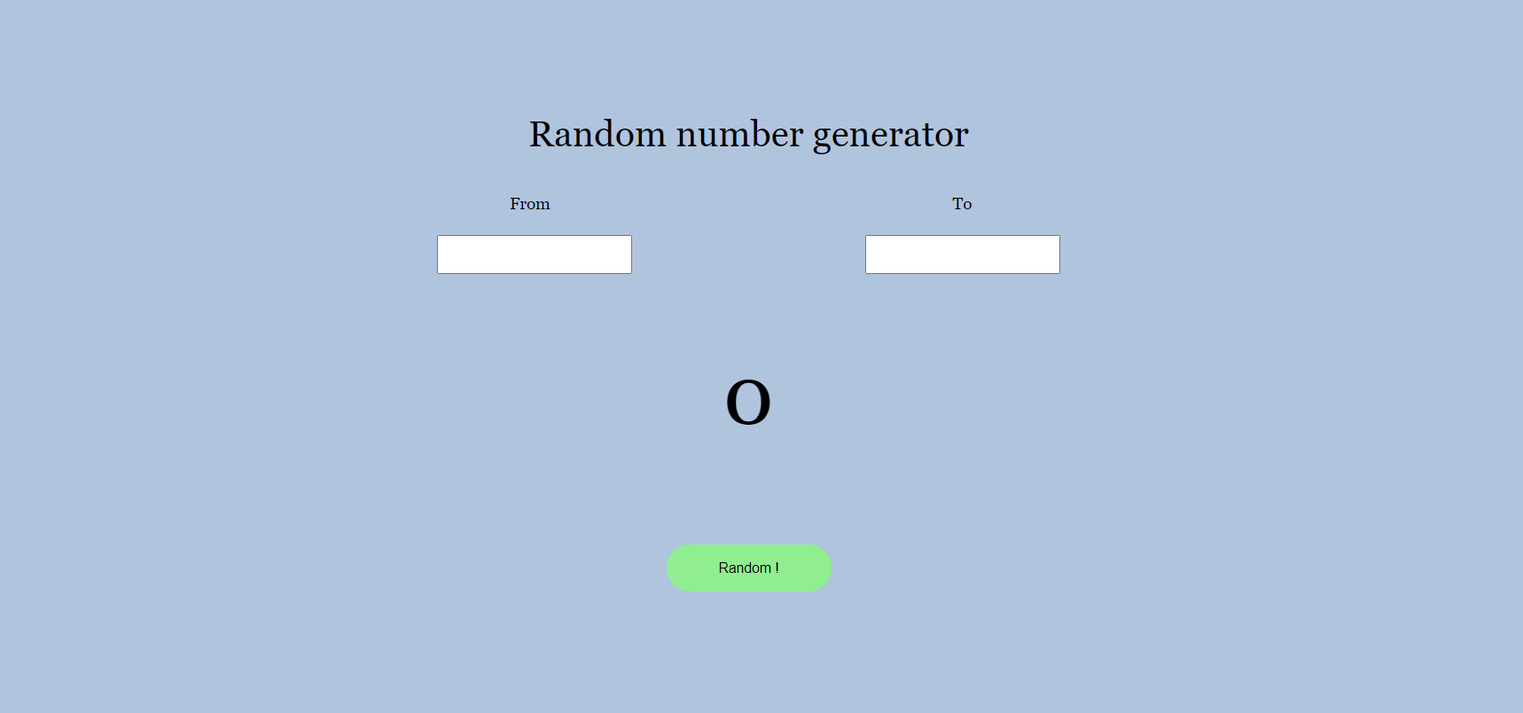 Random Number Generator