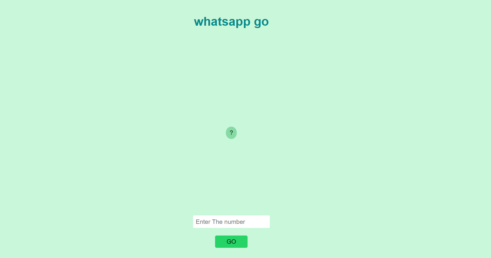 Whats app go